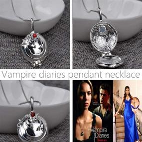 img 2 attached to FURONGWANG 3-Piece Vampire Diaries Movie Jewelry: Katherine, Bonnie, and Vervain Pendants Necklace – Perfect for Fans, Girls, and Women