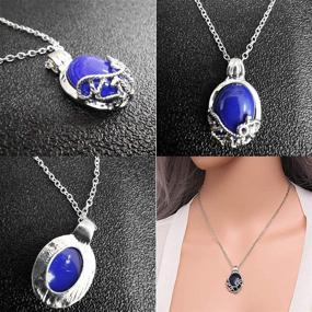 img 3 attached to FURONGWANG 3-Piece Vampire Diaries Movie Jewelry: Katherine, Bonnie, and Vervain Pendants Necklace – Perfect for Fans, Girls, and Women