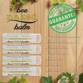 img 1 attached to 🐝 BeeNakedBalm Organic Lip Balm - Mint Lover's Variety 4 Pack - 100% Natural, USA-Made, Gluten Free - Peppermint, Spearmint, Eucalyptus Mint flavors + FREE Cotton Pouch