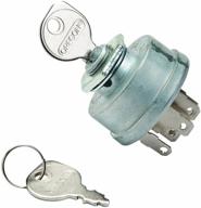 🔑 high-quality replacement ignition switch: oregon 33-398 for john deere am38227, black logo