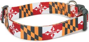 img 3 attached to Dog Collar with Maryland State Flag Design