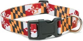 img 4 attached to Dog Collar with Maryland State Flag Design