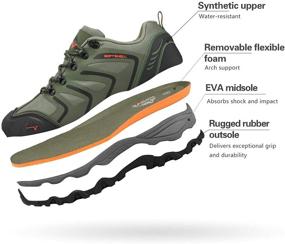 img 1 attached to NORTIV 8 Men's Waterproof Hiking Shoes - Lightweight and Ready for Trekking Trails!