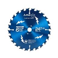 🪚 amoolo 6-1/2 inch 24 tooth circular saw blade for wood, plastic, and wood composite cutting with 5/8 inch arbor logo