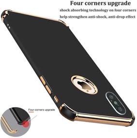 img 3 attached to 📱 Tverghvad iPhone Xs Case: Ultra Thin, Flexible, and Shockproof for iPhone Xs (5.8 inch) – Sleek Black Design