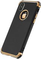 📱 tverghvad iphone xs case: ultra thin, flexible, and shockproof for iphone xs (5.8 inch) – sleek black design logo