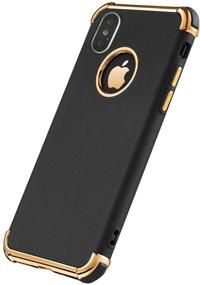 img 4 attached to 📱 Tverghvad iPhone Xs Case: Ultra Thin, Flexible, and Shockproof for iPhone Xs (5.8 inch) – Sleek Black Design