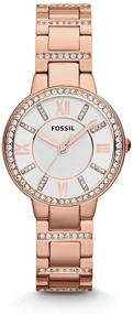 img 4 attached to ⌚️ Fossil Virginia Women's Crystal-Accented Stainless Steel Dress Quartz Watch