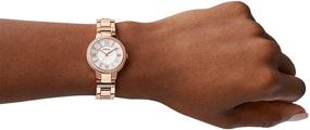img 3 attached to ⌚️ Fossil Virginia Women's Crystal-Accented Stainless Steel Dress Quartz Watch
