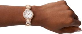 img 1 attached to ⌚️ Fossil Virginia Women's Crystal-Accented Stainless Steel Dress Quartz Watch