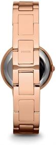 img 2 attached to ⌚️ Fossil Virginia Women's Crystal-Accented Stainless Steel Dress Quartz Watch