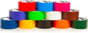 img 3 attached to 🌈 Craftzilla Rainbow Color Duct Tape - 12 Vibrant Colors - 10 Yards x 2 Inch - Non-Residue, Tear by Hand & Waterproof - Ideal for Arts, Crafts, Color-Coding, and DIY Projects