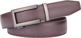 img 3 attached to 👔 Premium ToyRis Leather Ratchet Automatic Adjustable Men's Belts – Stylish Accessories for Effortless Fashion