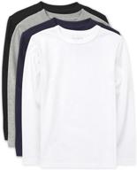 children's place boys' uniform basic layering tee 4-pack: affordable and essential uniform shirts for boys logo