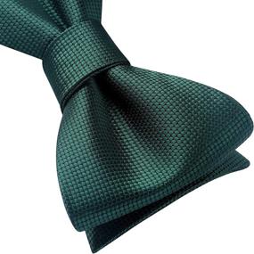 img 2 attached to Elevate Your Style: Men's Morandi Emerald Wedding Accessories – Ties, Cummerbunds & Pocket Squares