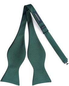 img 1 attached to Elevate Your Style: Men's Morandi Emerald Wedding Accessories – Ties, Cummerbunds & Pocket Squares