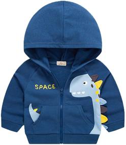 img 4 attached to 🦖 LeeXiang Toddler Dinosaur Sweatshirt: Fashionable Hoodies & Sweatshirts for Boys' Comfortable Clothing