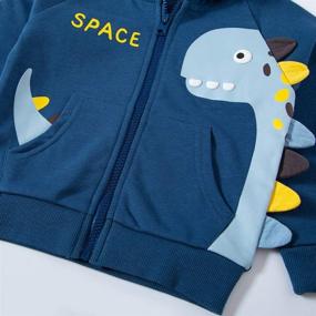 img 3 attached to 🦖 LeeXiang Toddler Dinosaur Sweatshirt: Fashionable Hoodies & Sweatshirts for Boys' Comfortable Clothing