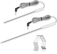 🔌 high-performance replacement probe set for thermopro tp20 tp17 tp-16 tp-16s tp08s tp25 tp07 tp17h tp27 tp06s tp09 tp28 - meat temperature probe & ambient probe, 2-piece set logo