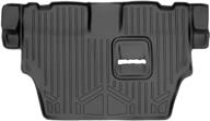 👣 premium maxliner floor mats for 2011-2021 dodge durango - 3rd row liner in black, compatible with 2nd row bench seat logo