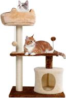 cat tree climbing multi level scratching logo