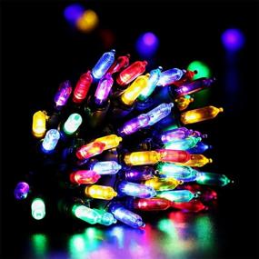 img 3 attached to RECESKY Christmas String Lights with Timer - 50 LED 19ft Multi-Color Fairy Battery Operated Mini String Light for Outdoor Indoor Garden Patio Party Home Wreath Xmas Decor Christmas Tree Decoration