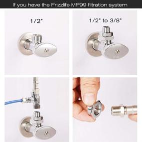 img 2 attached to 💧 Top-Quality Frizzlife Brass Thread Fitting Converter: Say Goodbye to Frizzy Plumbing Hassles!