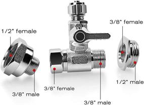 img 3 attached to 💧 Top-Quality Frizzlife Brass Thread Fitting Converter: Say Goodbye to Frizzy Plumbing Hassles!