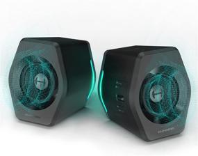 img 4 attached to 🎧 Optimized Edifier G2000 32W PC Computer Speakers for Gaming Desktop PC Laptop Mac Computer with Woofer Speakers, Bluetooth, USB, 3.5mm AUX Inputs, RGB Lights, and Multimedia Capability in Black