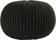 pouf ottoman cotton rope 16 inch furniture in accent furniture logo