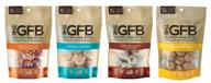 🌱 the gfb gluten free protein bites, assorted pack, 4 oz (4 count), vegan, dairy free, non-gmo, soy free logo
