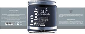img 3 attached to 🦷 ArtNaturals Teeth Whitening Activated Charcoal Powder - 4 Oz / 113g Coconut Charcoal Toothpaste Whitener for Teeth, Non-Abrasive Whitening - Fluoride Free - Stain Remover - Mint Flavored
