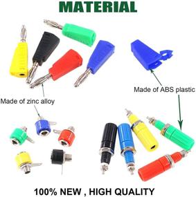 img 2 attached to 🔌 Keadic 90Pcs 5 Color 4MM Banana Plug Banana Jack Socket Binding Post Assortment Kit for Testing Probes with Soldering Speaker Banana Plug Test Probe Connector