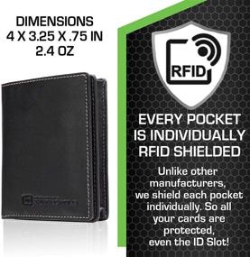 img 1 attached to 💳 ID Stronghold Wallet - Men's Accessories with Excellent Magnetic Blocking