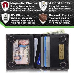 img 3 attached to 💳 ID Stronghold Wallet - Men's Accessories with Excellent Magnetic Blocking