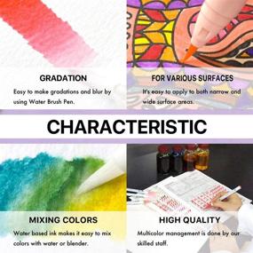 img 1 attached to 🎨 Kuretake ZIG Clean Color Real Brush Marker Set - 48 Colors, Ideal for Painting, Drawing, Calligraphy, Brush Lettering - Flexible Tips, Watercolor Pens - Perfect for Artists and Beginner Painters - Made in Japan