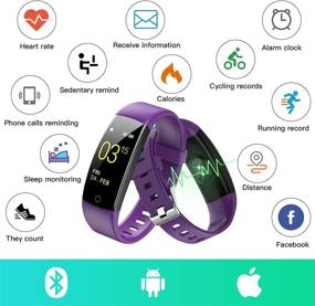 img 3 attached to 📈 ISZPLUSH Fitness Tracker: Heart Rate Monitor, Waterproof Smartwatch for Women and Men with Step Counter, Calorie Counter, Pedometer