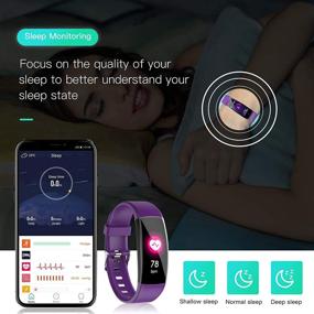 img 1 attached to 📈 ISZPLUSH Fitness Tracker: Heart Rate Monitor, Waterproof Smartwatch for Women and Men with Step Counter, Calorie Counter, Pedometer