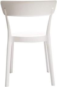 img 1 attached to 🪑 Amazon Basics White Armless Bistro Dining Chair - Set of 2: Premium Plastic Chairs for Stylish Dining