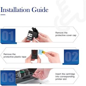 img 3 attached to 🖨️ Valuetoner Remanufactured Ink Cartridges for HP 94 & 95 C9354BN C8765WN C8766WN - Officejet 150 100 H470 9800 7310 7210, Deskjet 460, PSC 1610 Printer Combo (1 Black, 1 Tri-Color, 2 Pack)