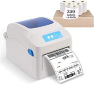 📦 high-quality shipping label printer for multiple platforms: amazon, ebay, paypal, etsy, shopify, shipstation & more! thermal direct printing, 4x6 inch labels, 6 rolls, 350 labels each - not compatible with mac logo