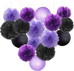 img 4 attached to Bridal Shower Decorations Halloween Lavender Event & Party Supplies