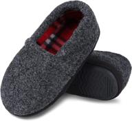 tuboom slippers memory fleece lining boys' shoes logo