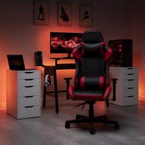 img 1 attached to 🎮 Enhance Your Gaming Experience with the Respawn 100 Racing Style Gaming Chair in Red (RSP-100-RED)