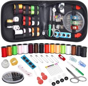 img 4 attached to 🧵 BNK Sewing Kit: 90Pcs Quality Accessories for Travelers, Kids, Adults, Beginners - Perfect for Emergencies, Basic Repairs, DIY - Includes Carrying Case, Threads, Needles