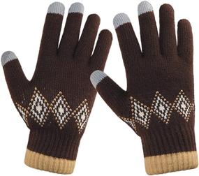 img 4 attached to LETHMIK Winter Touchscreen Gloves Texting Men's Accessories in Gloves & Mittens