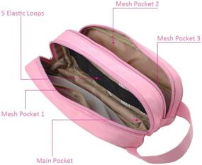 img 2 attached to Electronics Tech Organizer Cable Bag Cord Travel Case All-In-One Pouch Soft Sleeve Carrying Accessories Storage Portable For Healthcare Grooming Kit USB Drive Charger Earphone