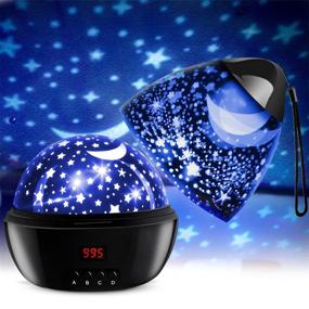 img 4 attached to 🌟 SCOPOW Star Projector: 360-Degree Rotation, Timer, Perfect Night Light for Kids Bedroom and Christmas Gifts!