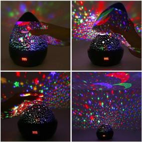 img 1 attached to 🌟 SCOPOW Star Projector: 360-Degree Rotation, Timer, Perfect Night Light for Kids Bedroom and Christmas Gifts!