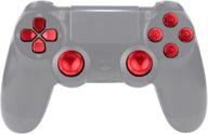 🎮 enhance your ps4 controller with extremerate red metal buttons & analog thumbsticks: upgrade kits for ps4 slim pro controller логотип